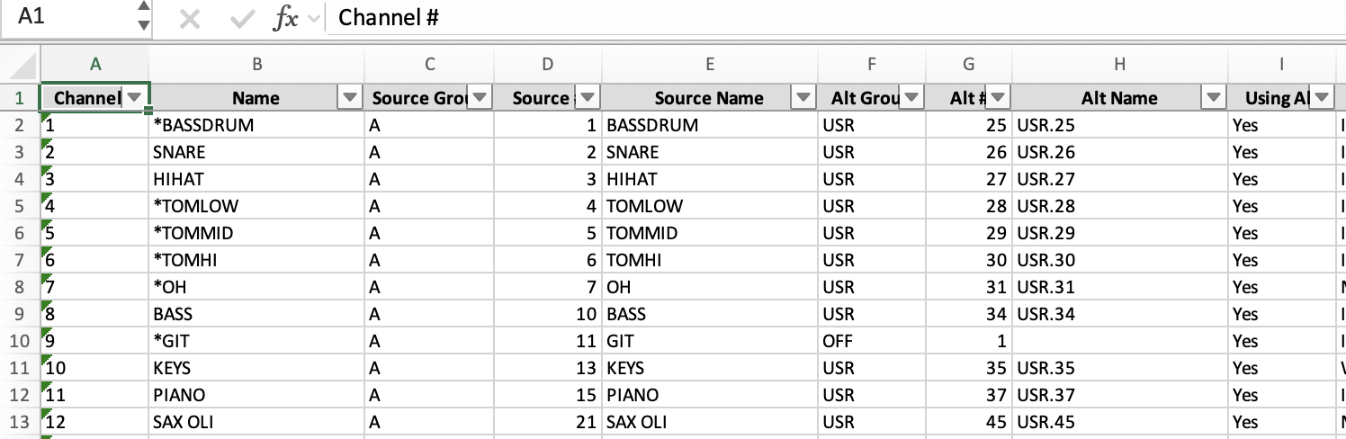 Excel Preview